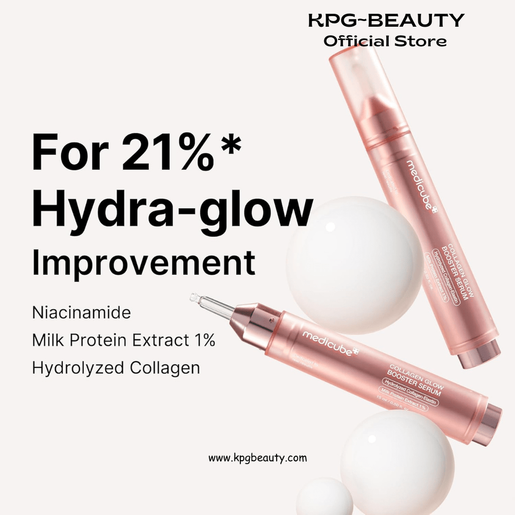 Medicube Collagen Glow Booster Milk Serum - Twist & Click - Radiance & Hydration with Niacinamide, Milk Protein Extract, Hydrolyzed Collagen - Illuminates & Firms Skin - Korean Skin Care, 0.50 ozMedicube