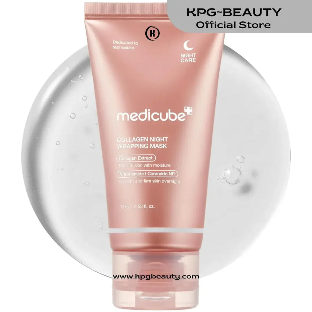 Medicube Collagen Overnight Wrapping Peel Off Facial Mask Pack Skin - Korean Skin Care 75 ml - KPGBEAUTY
