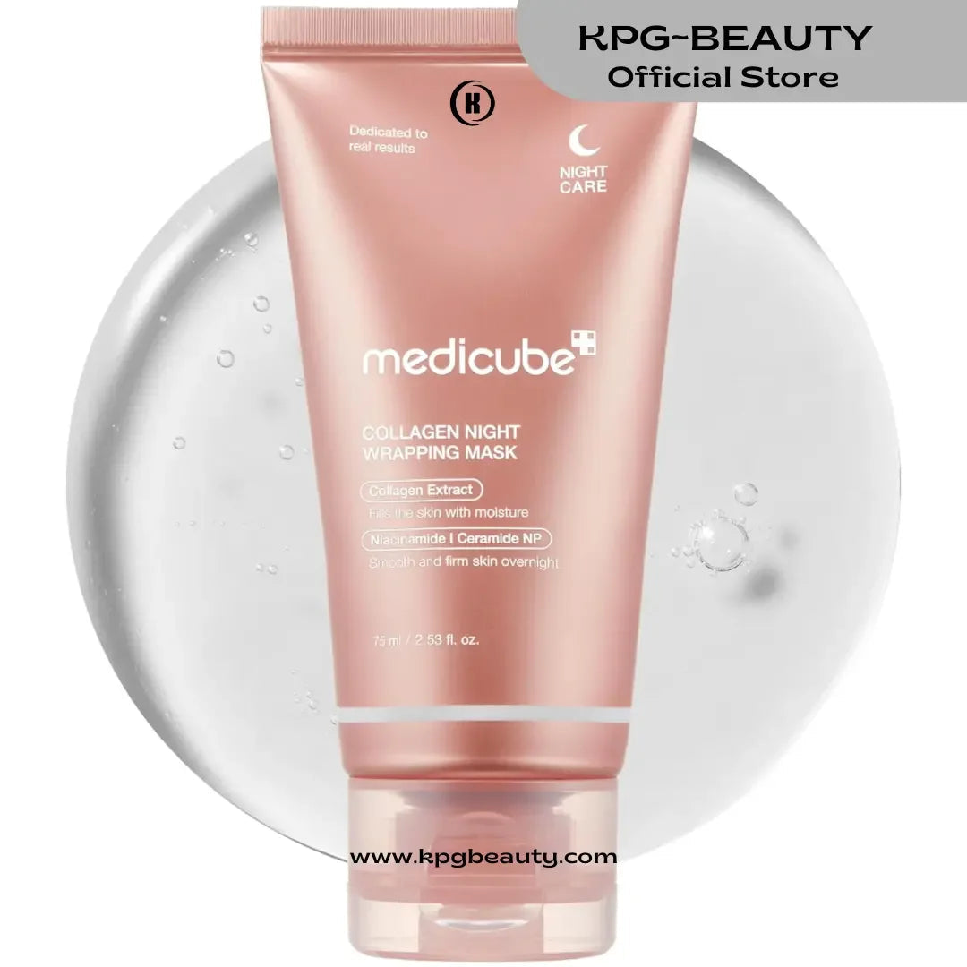 Medicube Collagen Overnight Wrapping Peel Off Facial Mask Pack Skin - Korean Skin Care 75 ml - KPGBEAUTY