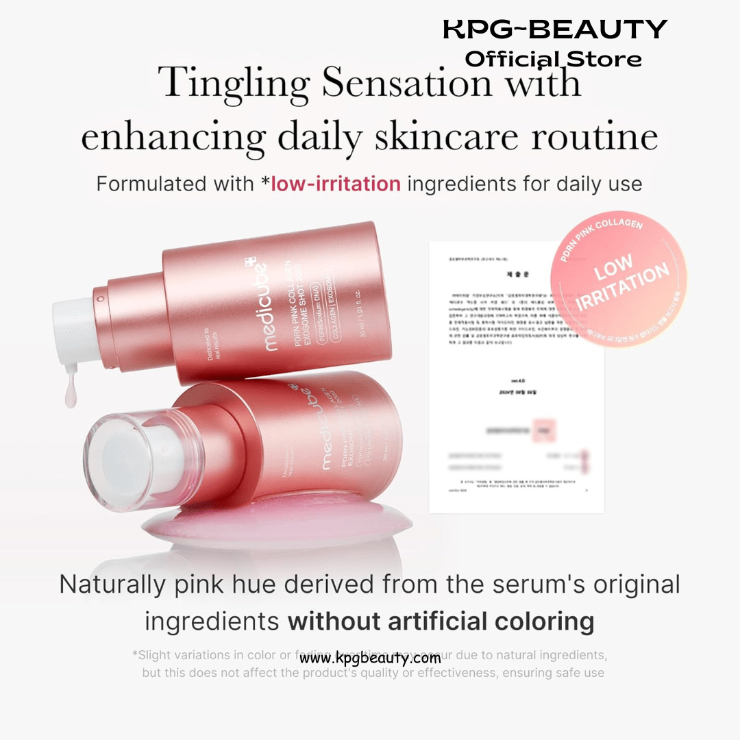 medicube Exosome Shot PDRN Pink Collagen 2,000 PPM Spicule Facial Serum | Liquid Skin Booster | Exosome, Salmon DNA Spicules | Uneven Skin Tone, Pore Care, Skin Texture | Korean Skincare, 1.01 fl.ozMedicube