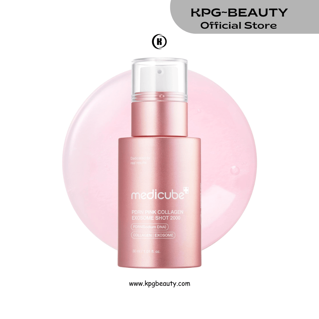 medicube Exosome Shot PDRN Pink Collagen 2,000 PPM Spicule Facial Serum | Liquid Skin Booster | Exosome, Salmon DNA Spicules | Uneven Skin Tone, Pore Care, Skin Texture | Korean Skincare, 1.01 fl.ozMedicube
