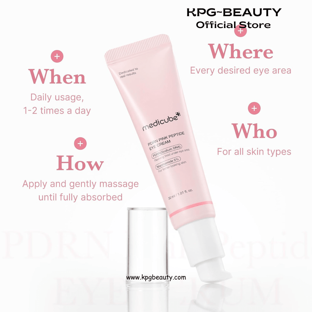 medicube Eye Serum with Salmon DNA PDRN & Pink Peptides | 99% Purity Retinol for Fine Lines | PDRN & Niacinamide for Uneven Skin Tone | Korean Skincare, 1.01 fl.ozMedicube