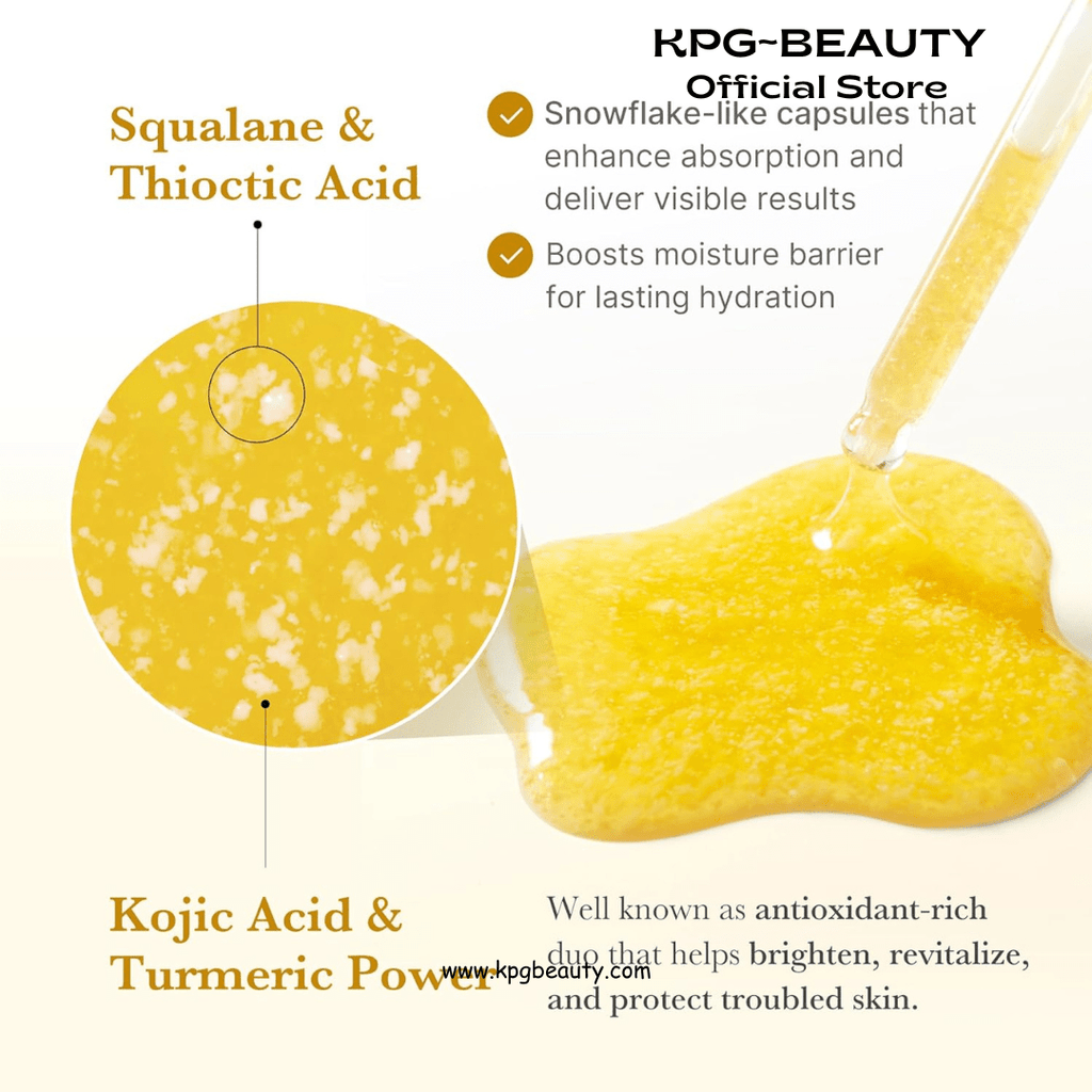 medicube Kojic Acid Turmeric Clarifying & Balancing Capsule Serum for Troubled Skin | Soothing & Brightening Facial Serum | Niacinamide & Glow Capsules for Hydration and Barrier Support | 1.01 fl.ozMedicube