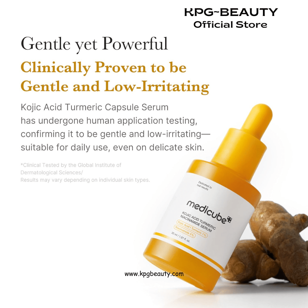 medicube Kojic Acid Turmeric Clarifying & Balancing Capsule Serum for Troubled Skin | Soothing & Brightening Facial Serum | Niacinamide & Glow Capsules for Hydration and Barrier Support | 1.01 fl.ozMedicube