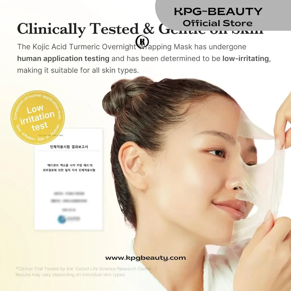 Medicube Kojic Acid Turmeric Overnight Wrapping Peel Off Mask  ml - KPGBEAUTY