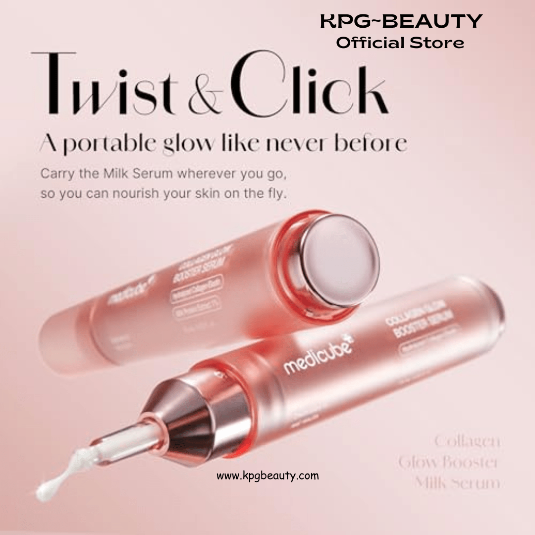 medicube Milky Collagen Double Glow Lock Duo: Collagen Glazed Milky Wrapping Mask and Booster Serum | 130DaCollagen, Niacinamide, Glutathione for Plumped, Radiant Glass SkinMedicube