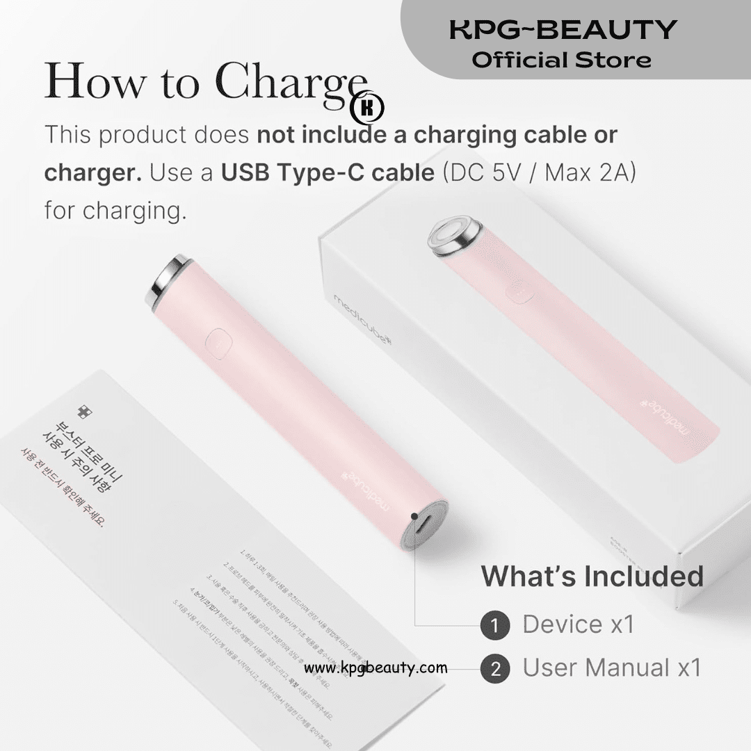 Medicube Mini Booster Pro Pink – Portable At-Home Facial Tool for Glass Skin & Skincare Absorption Medicube