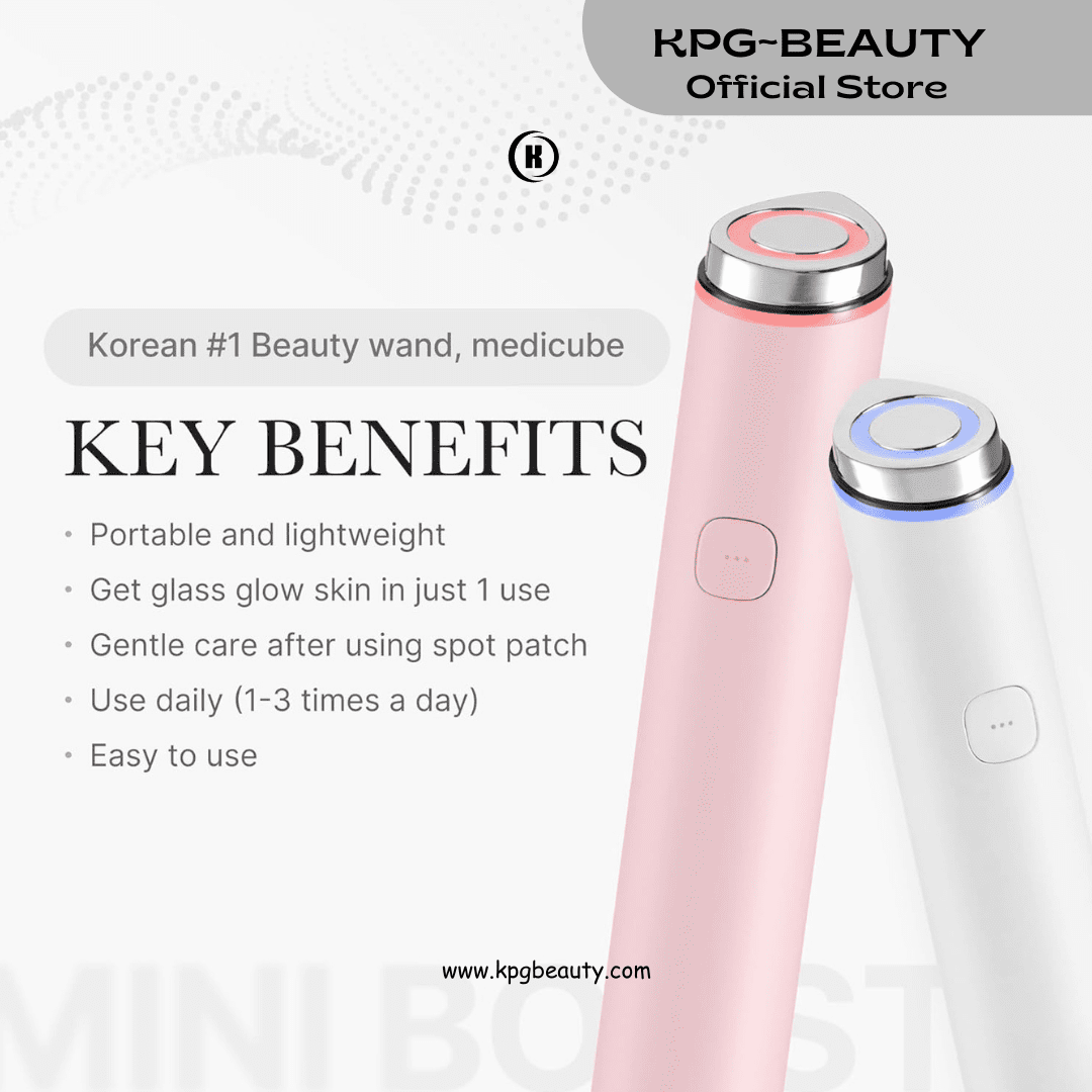 Medicube Mini Booster Pro Pink – Portable At-Home Facial Tool for Glass Skin & Skincare Absorption Medicube