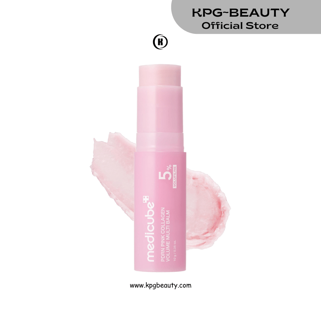 medicube PDRN Pink Collagen Volume Multi Balm Stick | Volufiline, PDRN, NAD, Collagen | Face & Body Balm for Under - Eyes, Neck, Forehead, Smile Lines, Lips | Plumping, Radiance, Line Care | K - BeautyMedicube