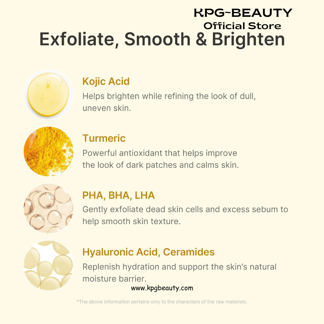 medicube Peel Shot with Kojic Acid Turmeric | Reset in One Step | Gentle Exfoliating Serum with BHA, LHA, PHA for Dead Skin Cells, Blackheads, Excess Sebum | For Dull, Rough, Troubled Skin | 2.7 fl.ozMedicube