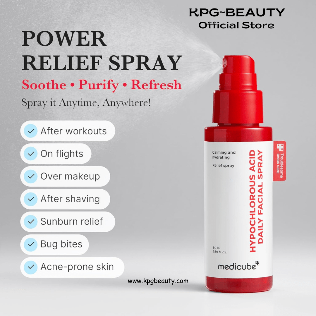 medicube Power Soothing Spray | Hypochlorous Acid Spray For All Skin Types, Delicate Skin | Daily Skin Solution & Post - Sun Care | HOCI Facial Mist for Soothing & Calming | Korean Skincare | 1.69 fl.ozMedicube