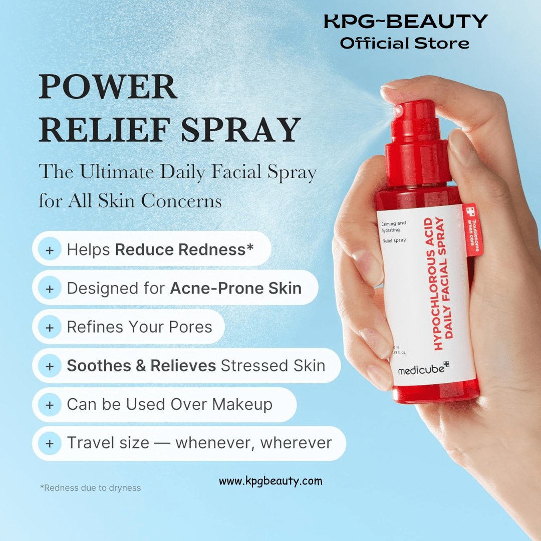 medicube Power Soothing Spray | Hypochlorous Acid Spray For All Skin Types, Delicate Skin | Daily Skin Solution & Post - Sun Care | HOCI Facial Mist for Soothing & Calming | Korean Skincare | 1.69 fl.ozMedicube