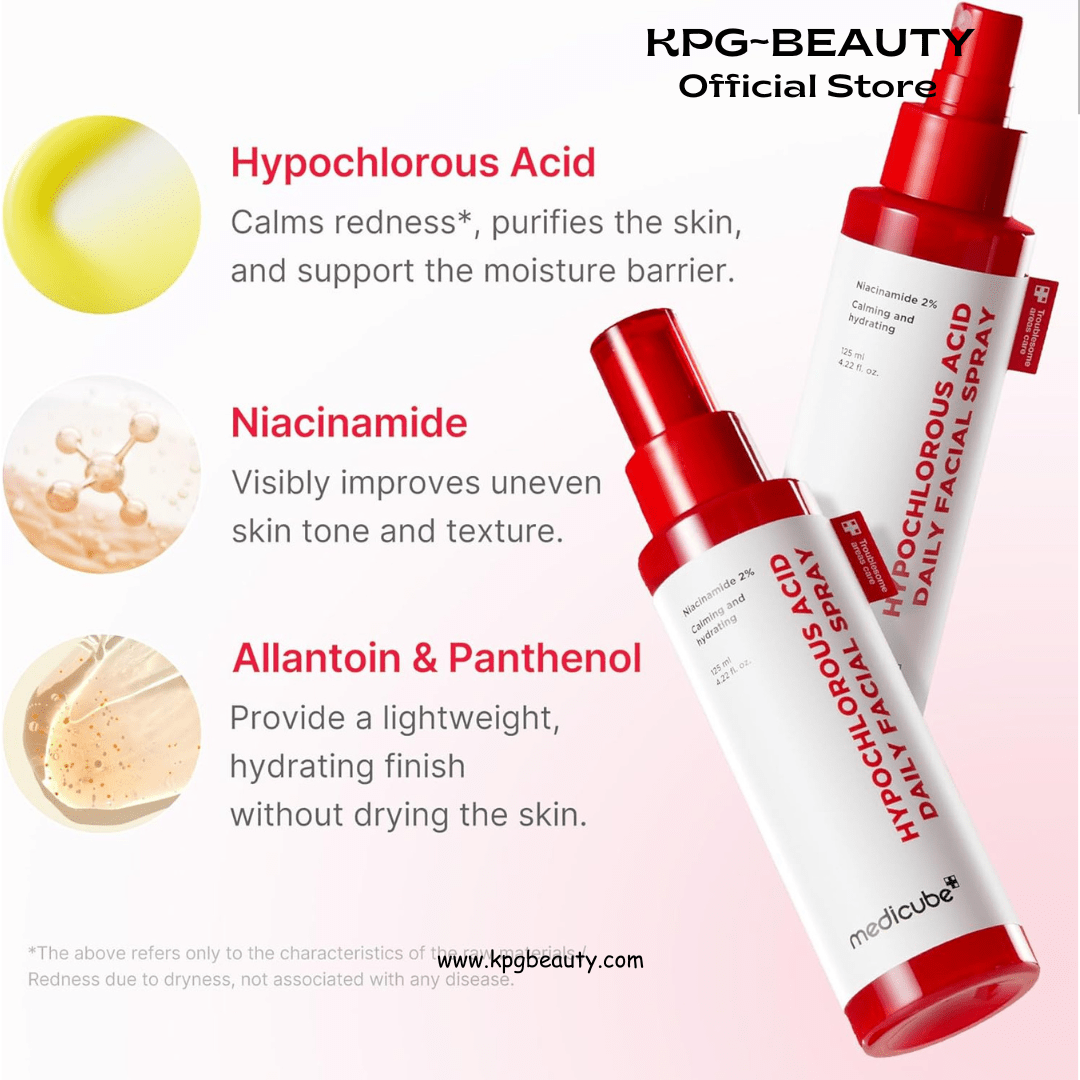 medicube Swipe & Spray Red Duo for Troubled Skin: Red Succinic Acid Panthenol Facial Peeling Pads and Power Soothing SprayMedicube