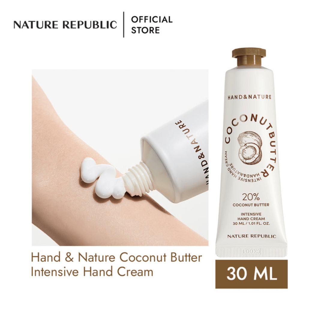 Nature Republic Hand & Nature Coconut Butter Intensive Hand Cream 30ml KPG BEAUTYNature Republic