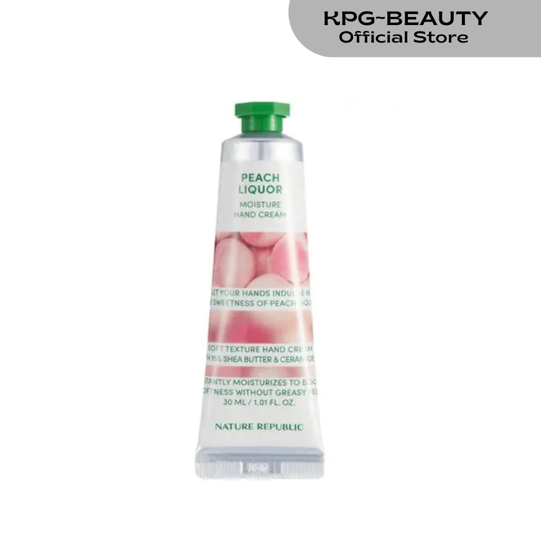 Nature Republic Hand & Nature Peach Liquor Hand Cream 30ml KPG BEAUTYNature Republic