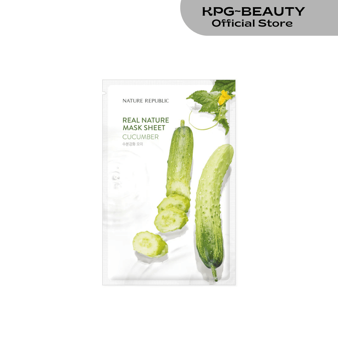 Nature Republic Real Nature Cucumber Sheet Mask 23ml KPG BEAUTYKPGBEAUTY