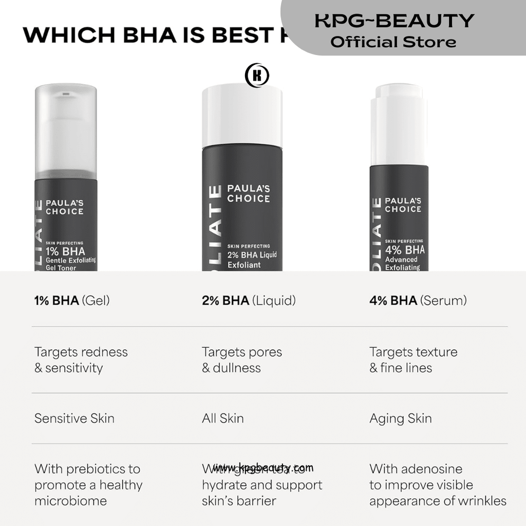 Paula's Choice Skin Perfecting 2% BHA Liquid Exfoliant with Salicylic Acid – Pore Minimizer & Blackhead Treatment 30 ml | KPG BeautyKPGBEAUTY