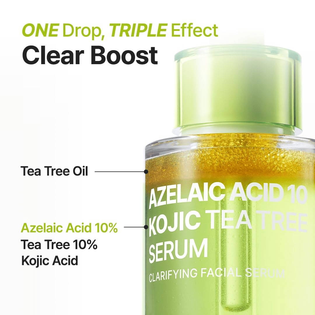 PURITO Azelaic Acid 10% + Kojic Acid + Tea Tree Facial Serum Blemish Care KPG BEAUTYPurito Seoul