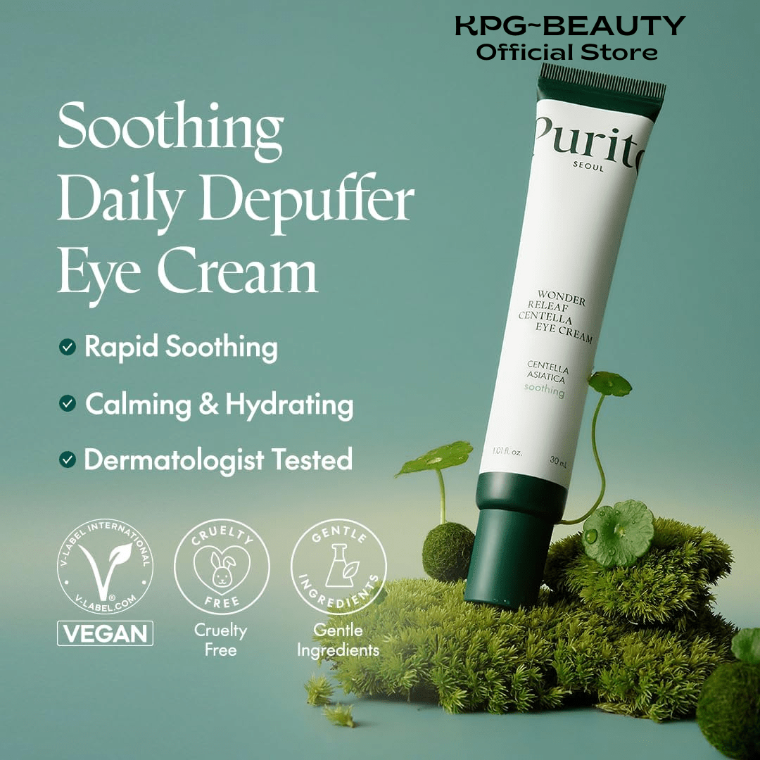 PURITO Centella Eye Cream, Korean Centella, for Sensitive Skin, Soothing, Facial Eye Cream for face, Dark Circles, Wrinkles, Puffiness, K-Beauty, Vegan & Cruelty-Free, 30ml 1fl.ozPurito Seoul