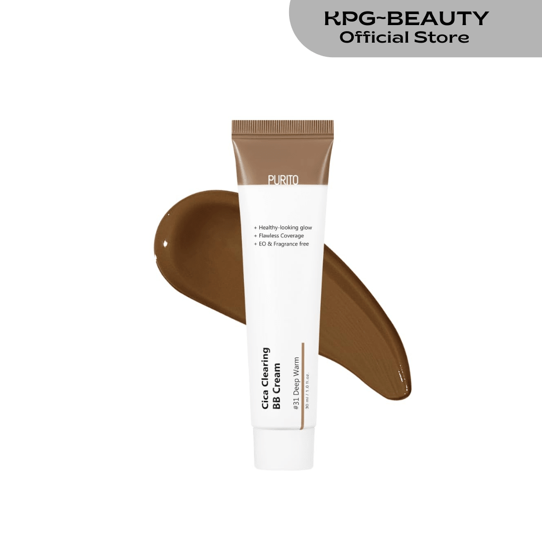 PURITO Cica Clearing BB Cream 31 Deep Warm Vegan BB Cream KPG BEAUTYPurito Seoul