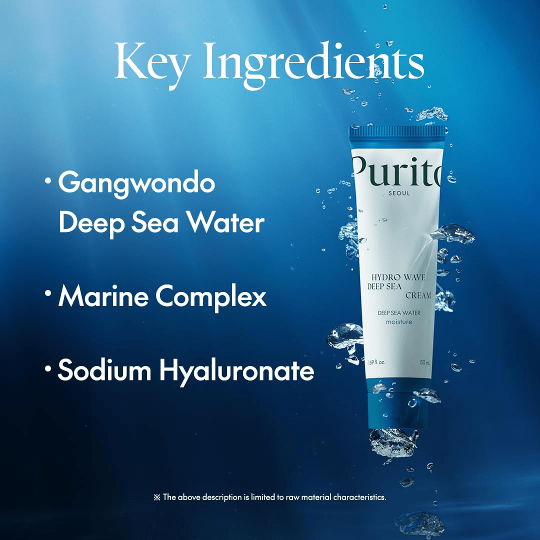 PURITO Deep Sea Cream Lightweight Hydrating Face Moisturizer KPG BEAUTYPurito Seoul