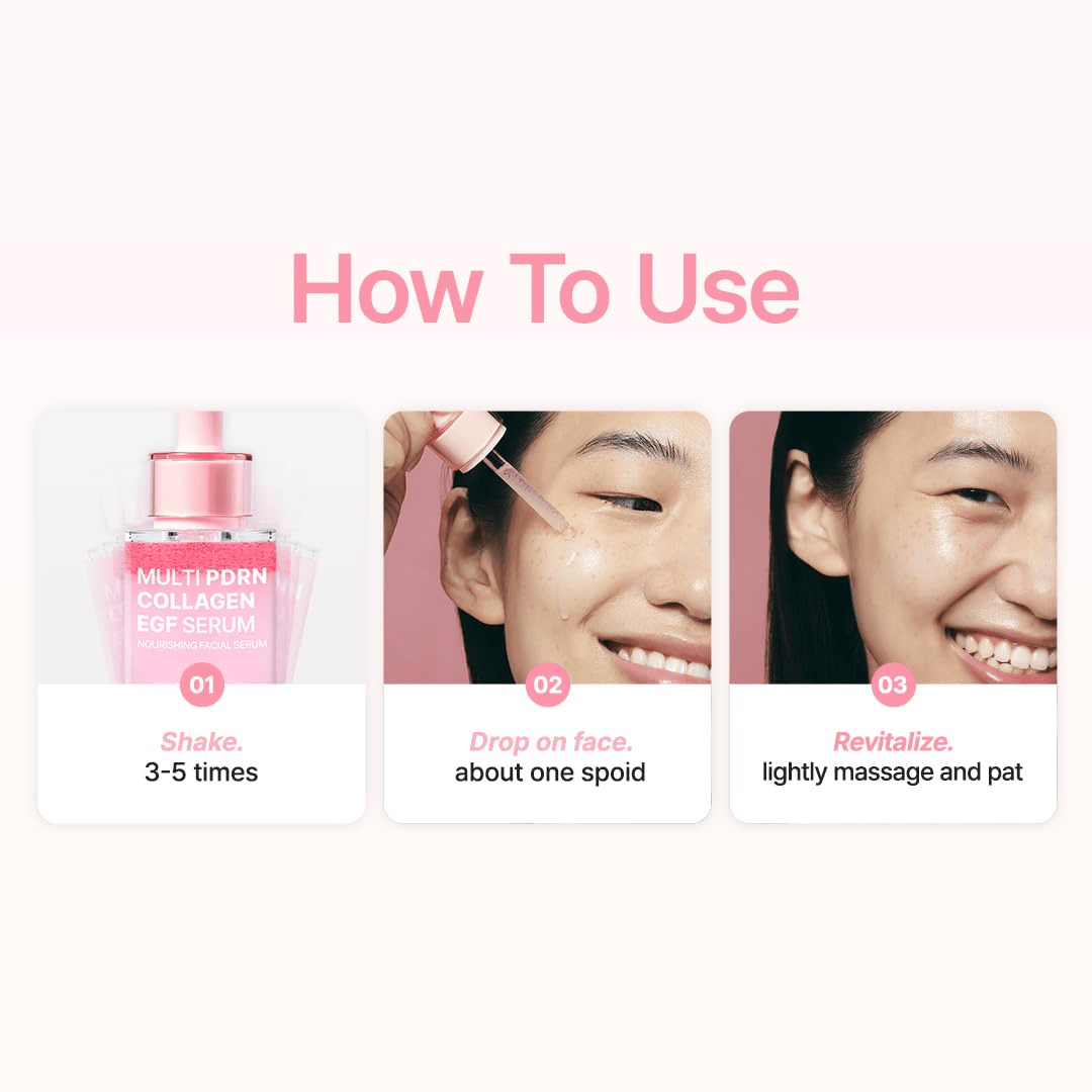 PURITO Multi PDRN + Collagen + EGF Revitalizing Facial Serum Glass Skin Booster KPG BEAUTYPurito Seoul