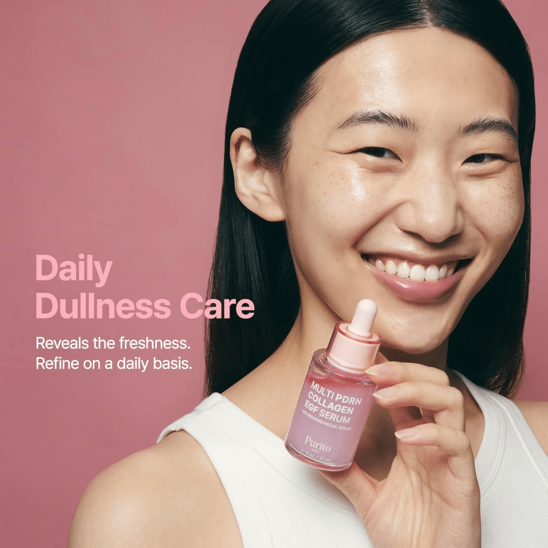 PURITO Multi PDRN + Collagen + EGF Revitalizing Facial Serum Glass Skin Booster KPG BEAUTYPurito Seoul