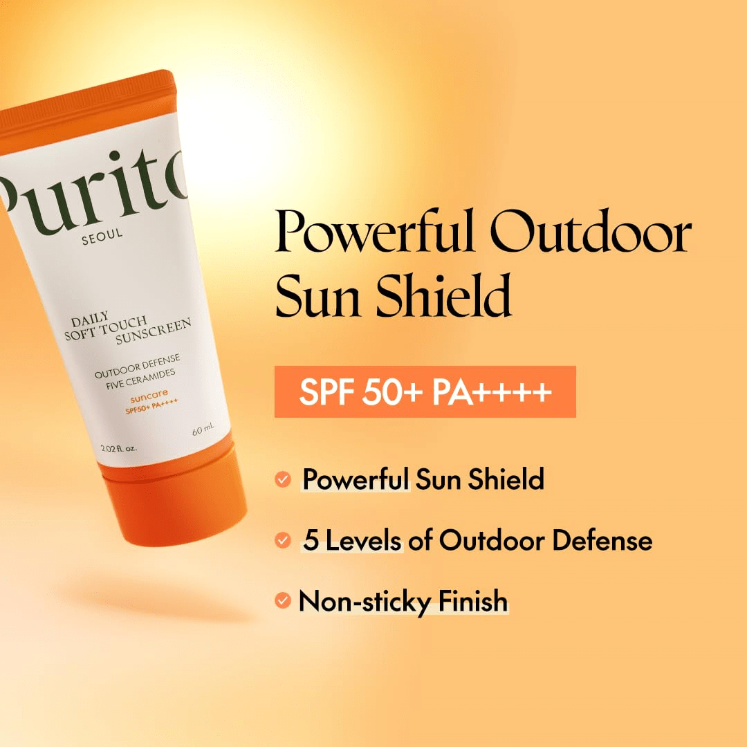 PURITO SEOUL Daily Soft Touch Sunscreen SPF50+ PA++++ 60ml KPG BEAUTYPurito Seoul