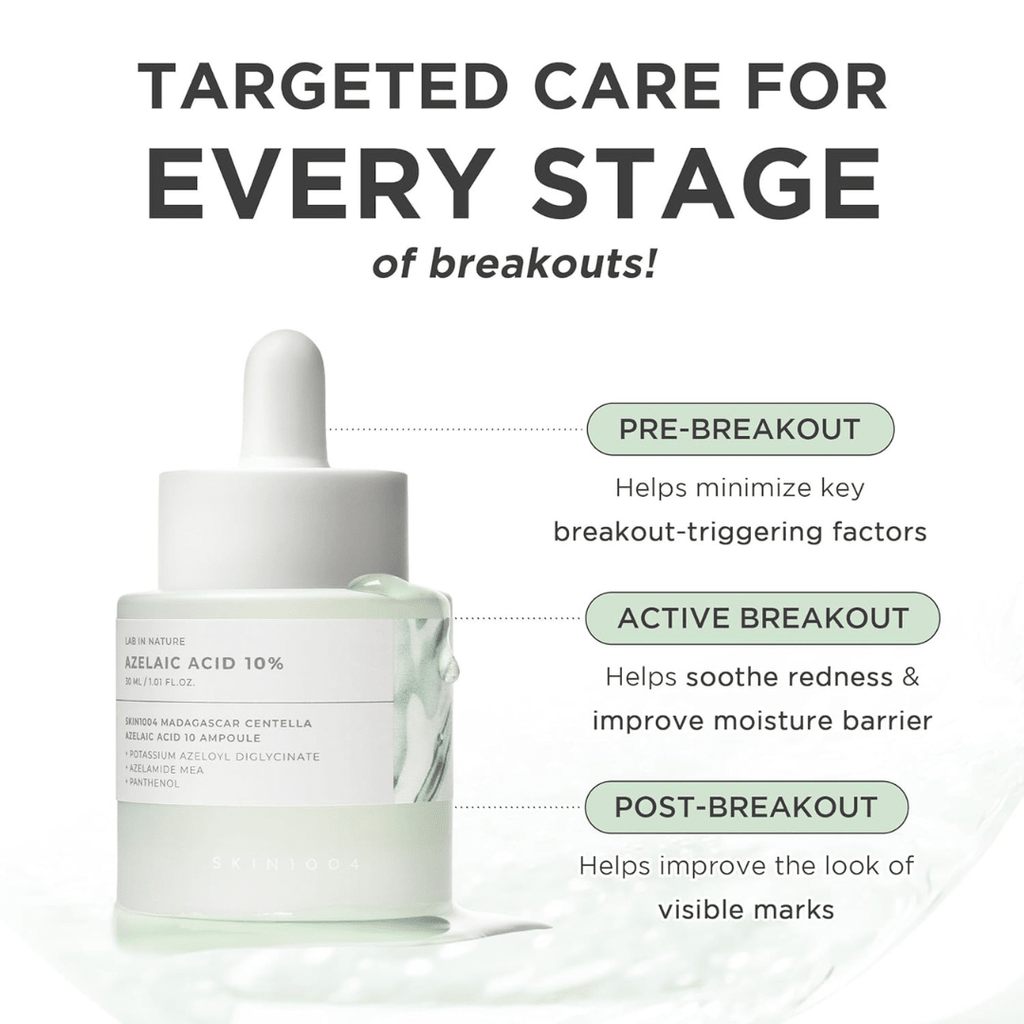 SKIN1004 Azelaic Acid 10% Ampoule Redness Soothing Serum KPG BEAUTYSKIN1004