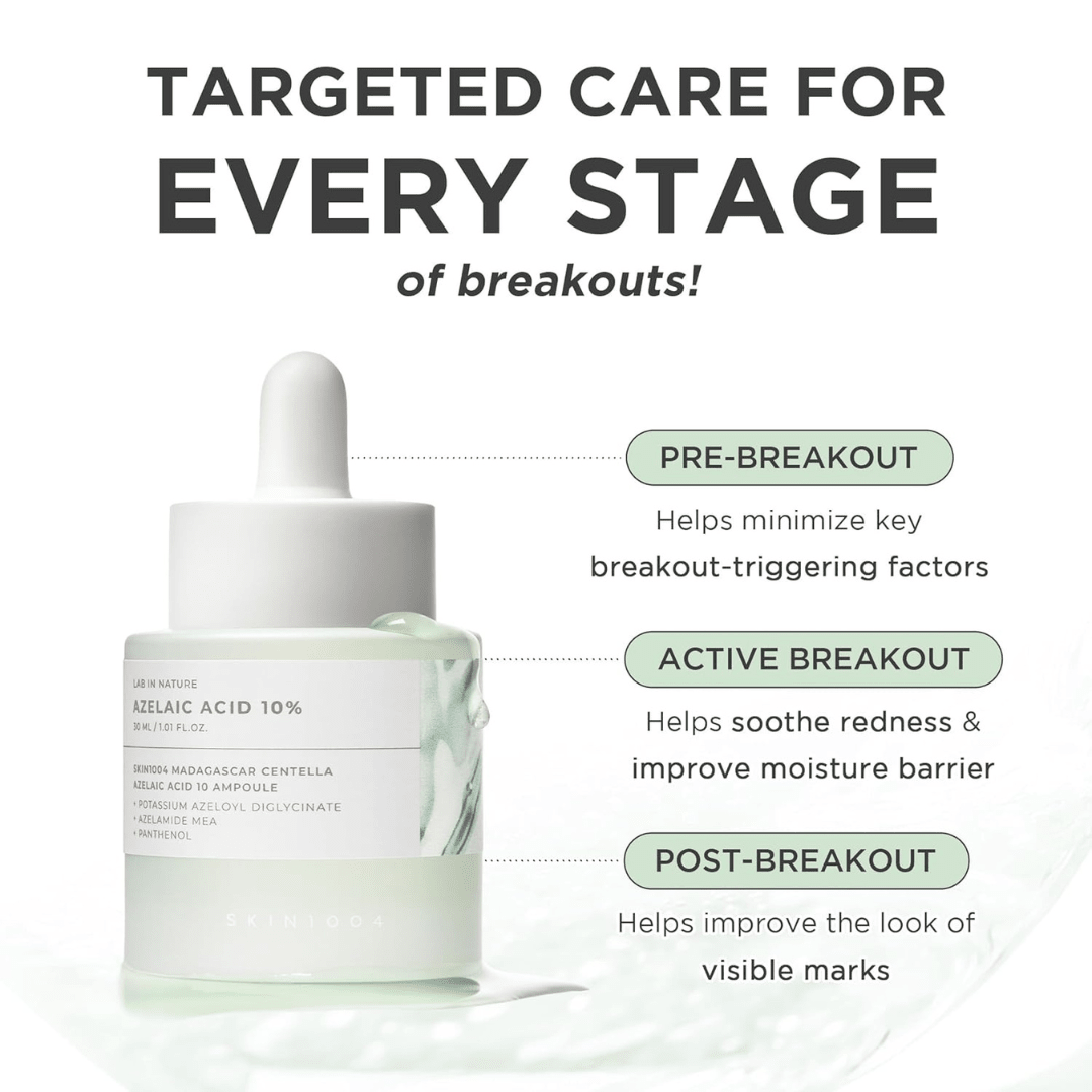 SKIN1004 Azelaic Acid 10% Ampoule Redness Soothing Serum KPG BEAUTYSKIN1004