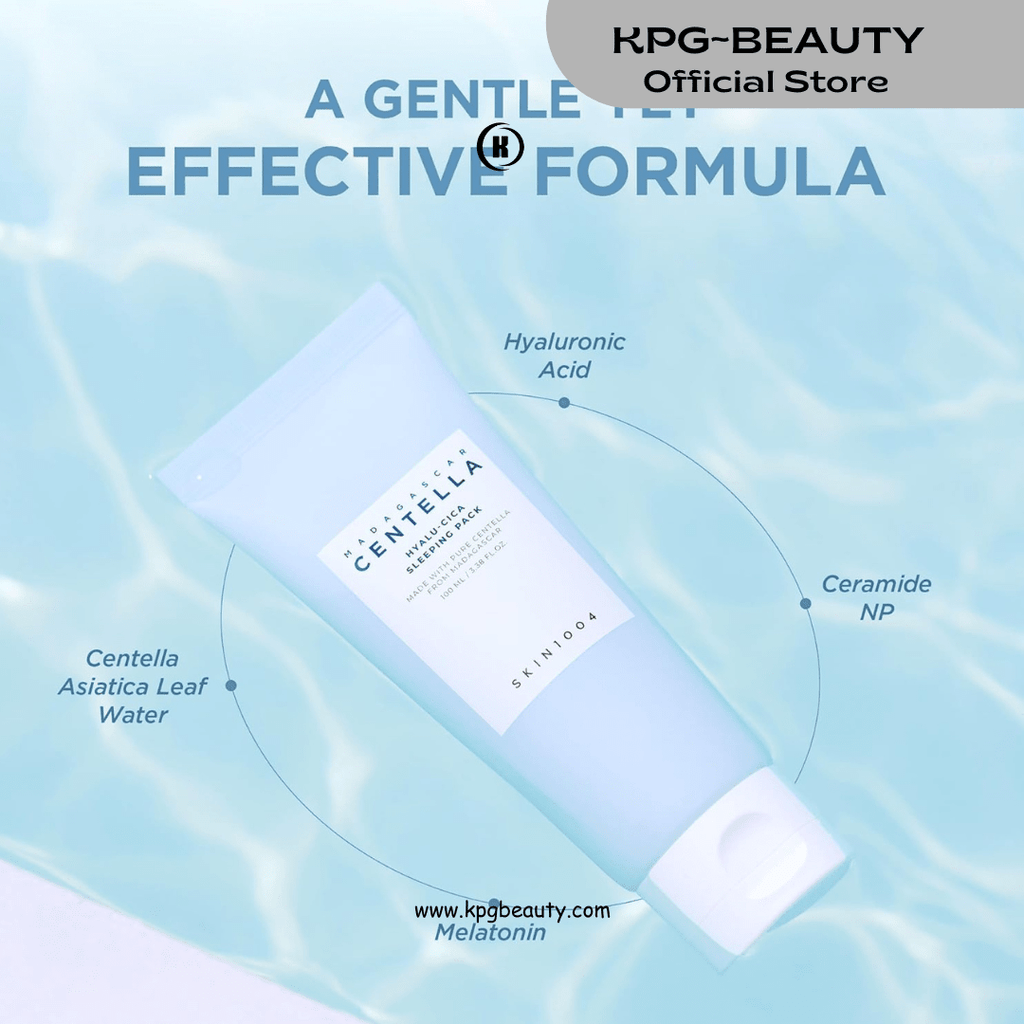 SKIN1004 Hyalu - CICA Sleeping Pack – Melatonin & Hyaluronic Acid Overnight Hydrating Mask 100mlSKIN1004