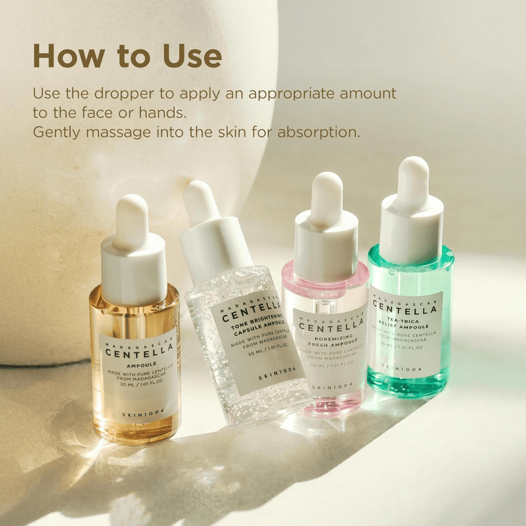 SKIN1004 Madagascar Centella Ampoule Kit Travel Size Serum Collection KPG BEAUTYSKIN1004