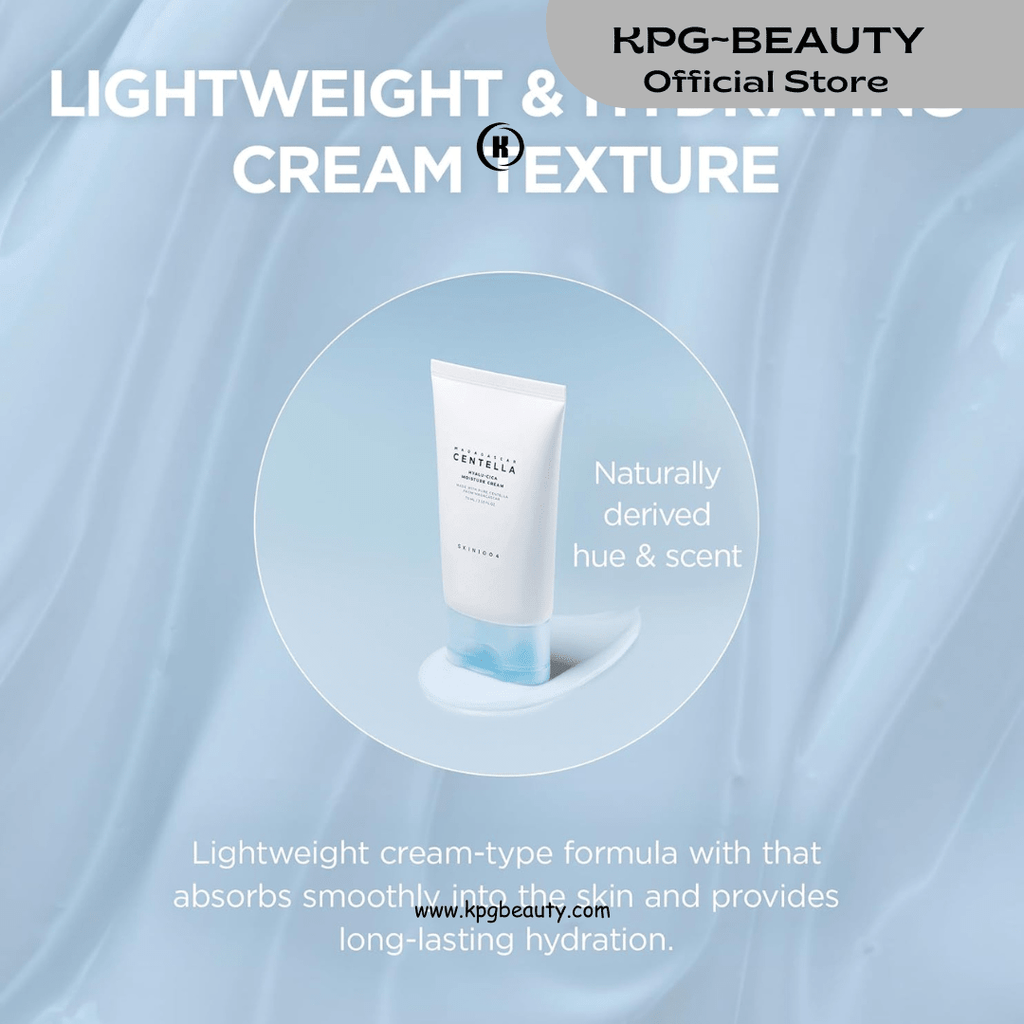 SKIN1004 Madagascar Centella Hyalu - Cica Moisture Cream 75ml – Hydrating Korean Face Moisturizer with Hyaluronic AcidSKIN1004