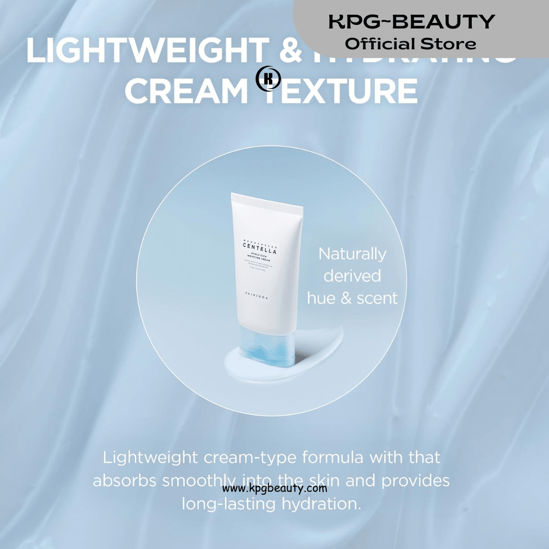 SKIN1004 Madagascar Centella Hyalu - Cica Moisture Cream 75ml – Hydrating Korean Face Moisturizer with Hyaluronic AcidSKIN1004