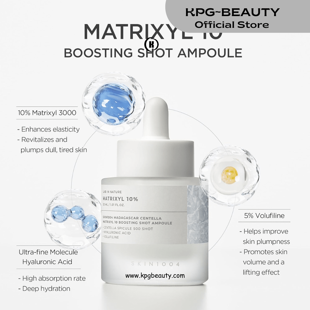 SKIN1004 Matrixyl 10% Boosting Shot Ampoule with Hyaluronic Acid 30ml KPG BEAUTYSKIN1004