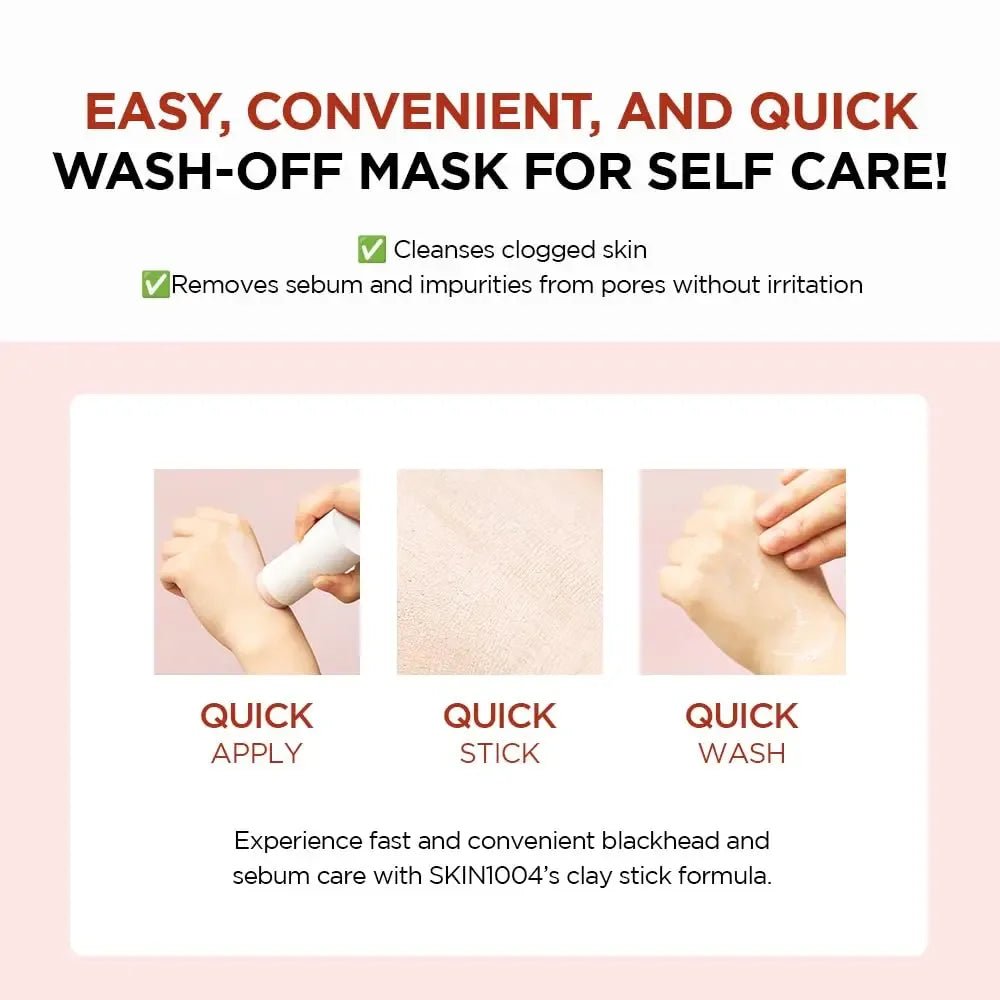 Skin1004 Poremizing Quick Clay Stick Mask Sebum Soaking Clay Mask StickSKIN1004