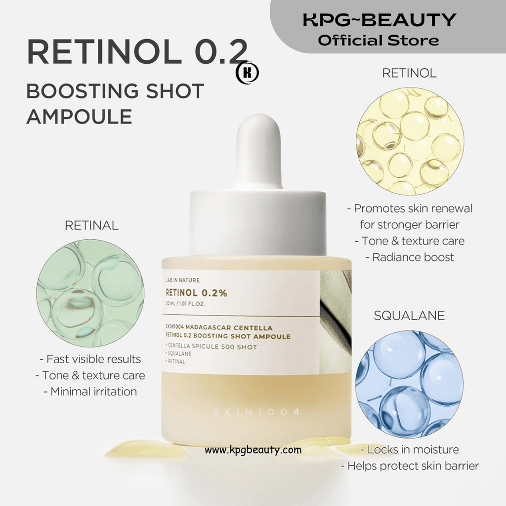 SKIN1004 Retinol 0.2% Boosting Shot Ampoule | KPG BEAUTY SKIN1004