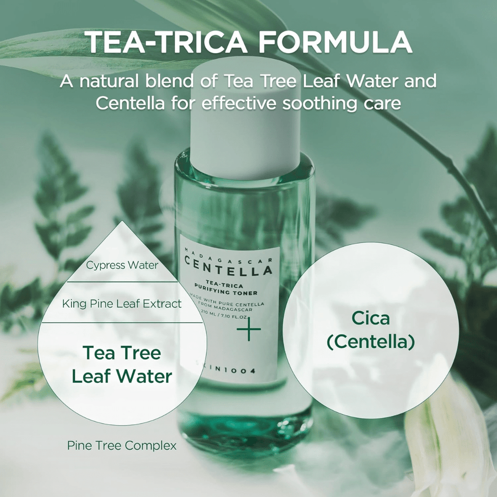 SKIN1004 Tea-Trica Purifying Toner Oil Balance Hydrating Toner KPG BEAUTYSKIN1004