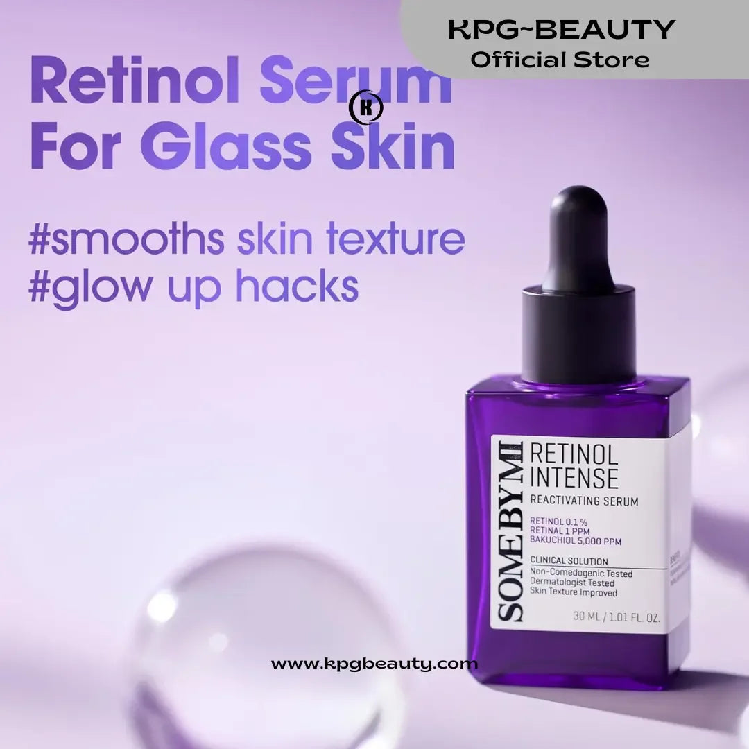 SOME BY MI Retinol Intense Reactivating Serum – 1.01oz, 30ml Pore Size & Refines Skin Texture – Korean Skin Care - KPGBEAUTY