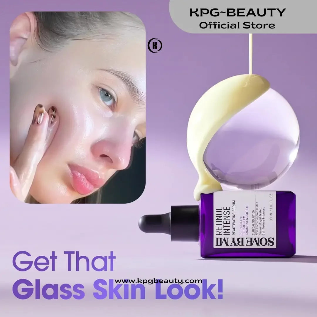 SOME BY MI Retinol Intense Reactivating Serum – 1.01oz, 30m Pore Size & Refines Skin Texture – Korean Skin Care - KPGBEAUTY