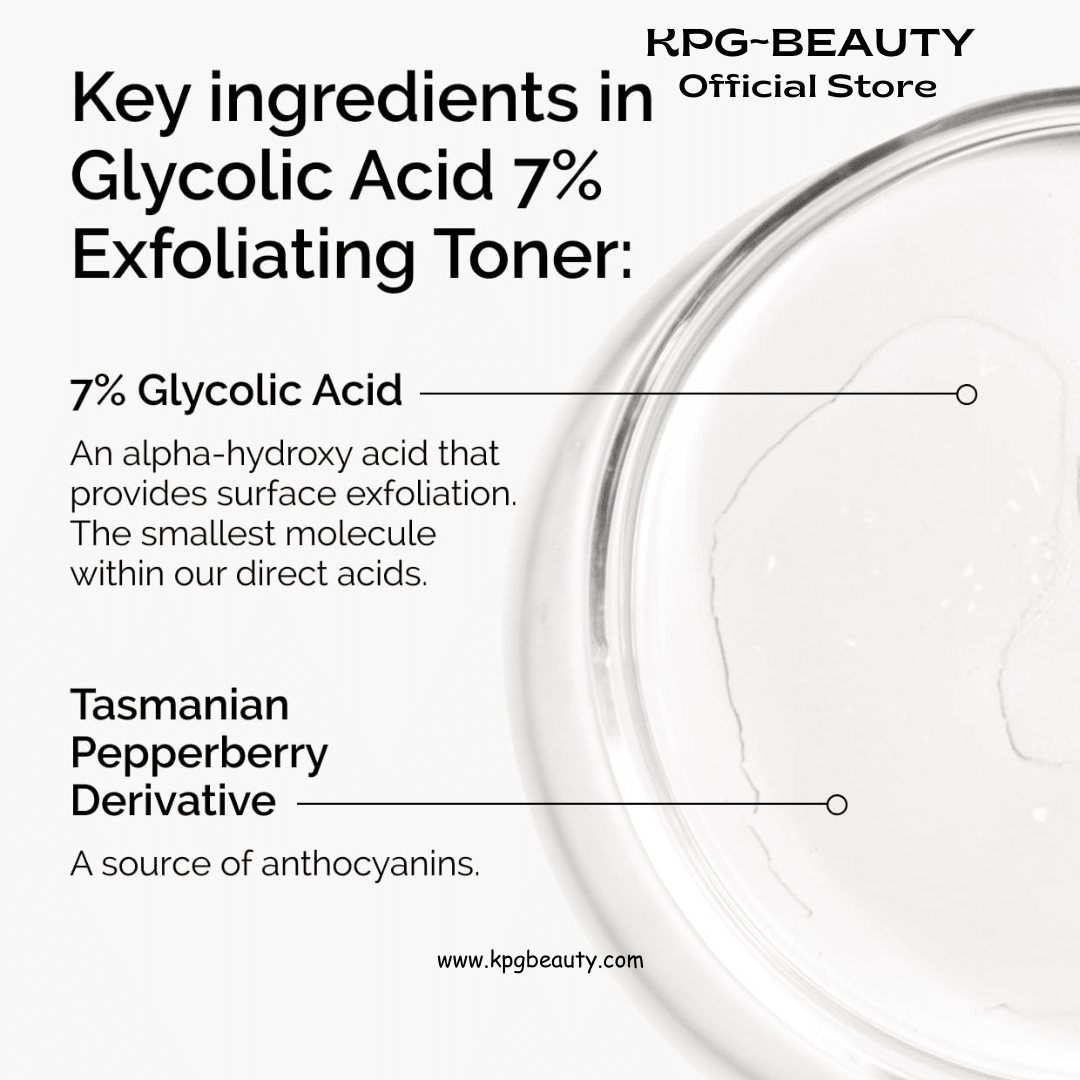 The Ordinary Glycolic Acid 7% Exfoliating Toner, Brightening and Smoothing Daily Toner for More Even - Looking Skin Tone, 100mlThe Ordinary