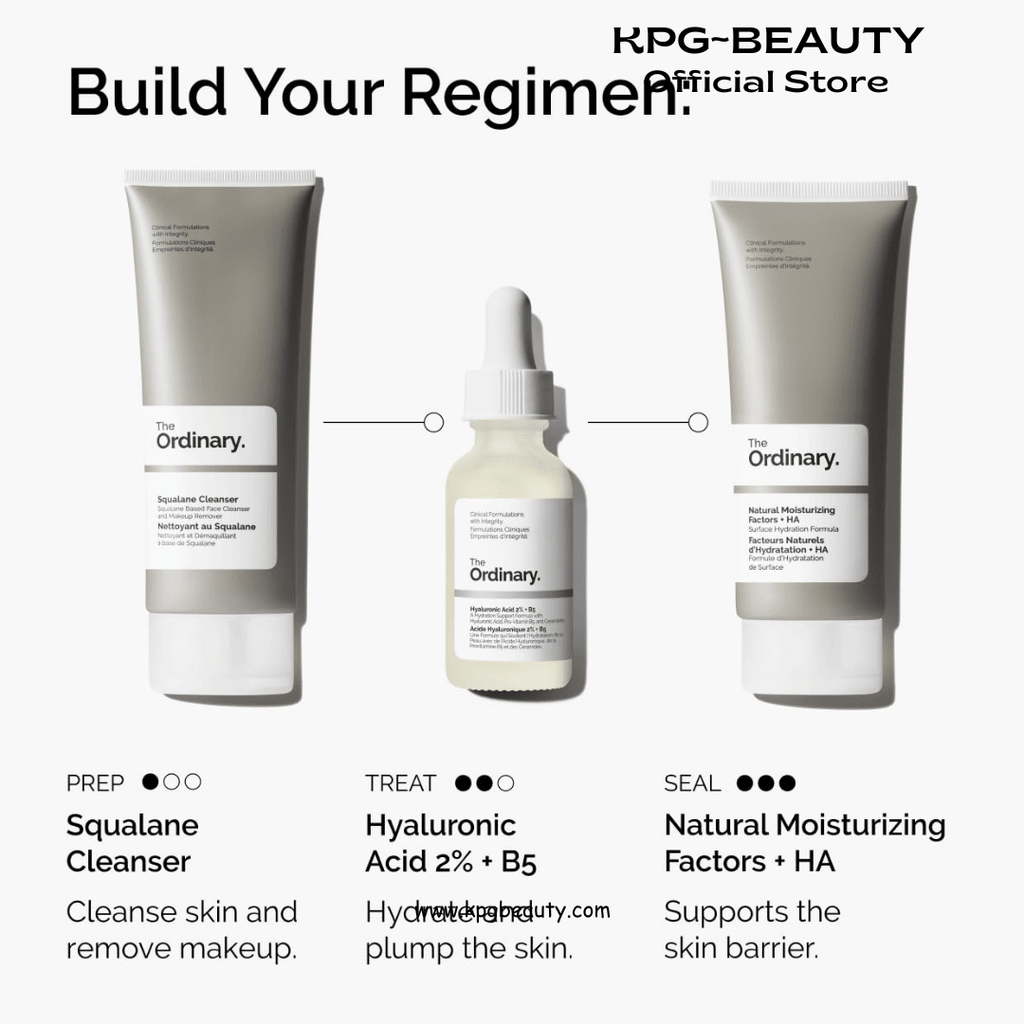 The Ordinary Hyaluronic Acid 2% + B5 (with Ceramides), Multi - Depth Hydration Serum for Plumper, Smoother SkinThe Ordinary