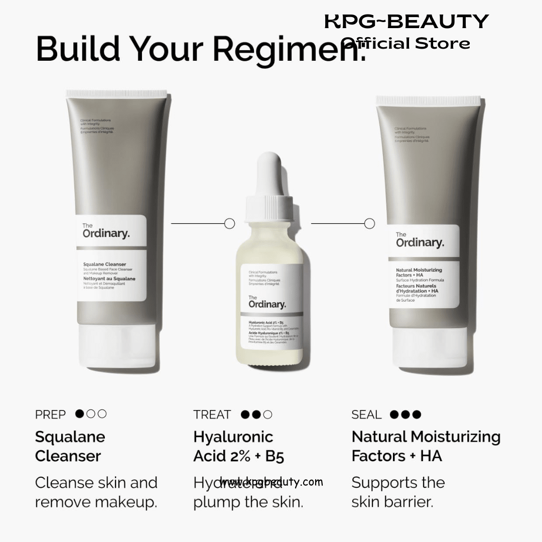 The Ordinary Hyaluronic Acid 2% + B5 (with Ceramides), Multi - Depth Hydration Serum for Plumper, Smoother SkinThe Ordinary