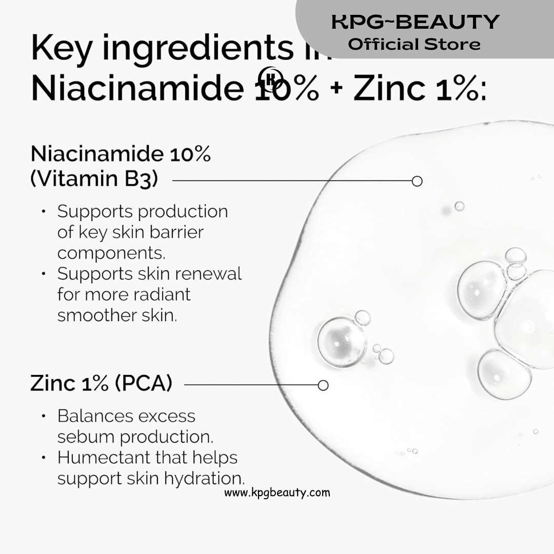 The Ordinary Niacinamide 10% + Zinc 1% Serum – Oil Control & Blemish CareThe Ordinary