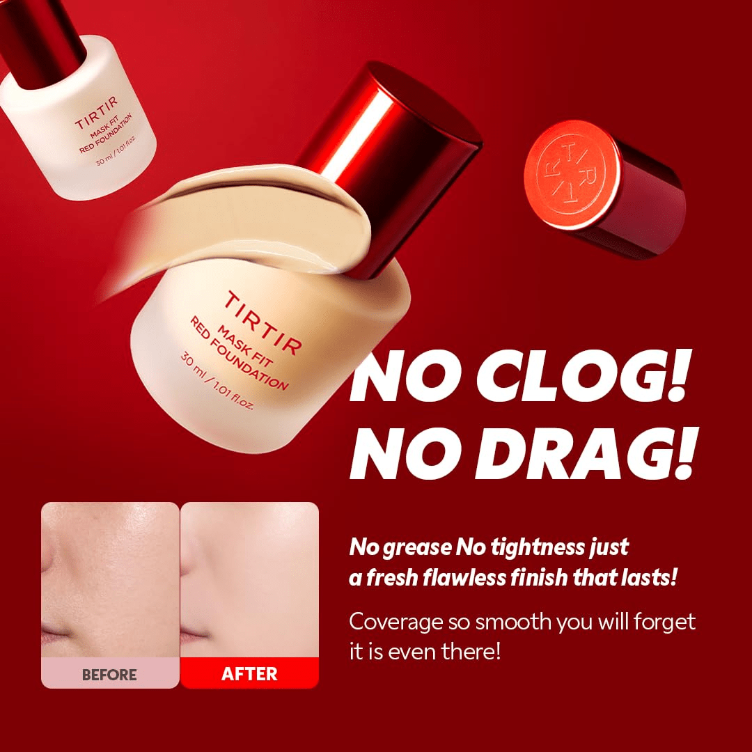 TIRTIR Mask Fit Red Foundation 21N Ivory 30ml KPG BEAUTYTIRTIR