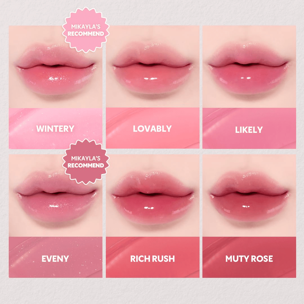 TIRTIR Mini Size Waterism Tinted Lip Gloss 20 Fever Red, 1.8g – Kiss Ready Lipgloss, 12H Long Lasting Non Sticky Natural Tinted Glow Korean Multiuse Cheek and Lip TintTIRTIR