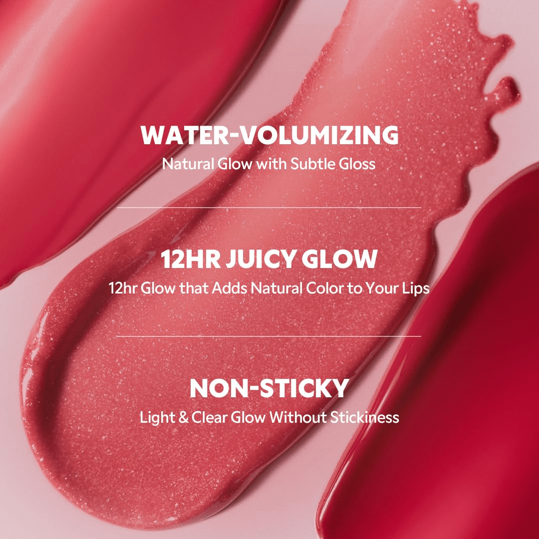 TIRTIR Mini Size Waterism Tinted Lip Gloss 20 Fever Red, 1.8g – Kiss Ready Lipgloss, 12H Long Lasting Non Sticky Natural Tinted Glow Korean Multiuse Cheek and Lip TintTIRTIR