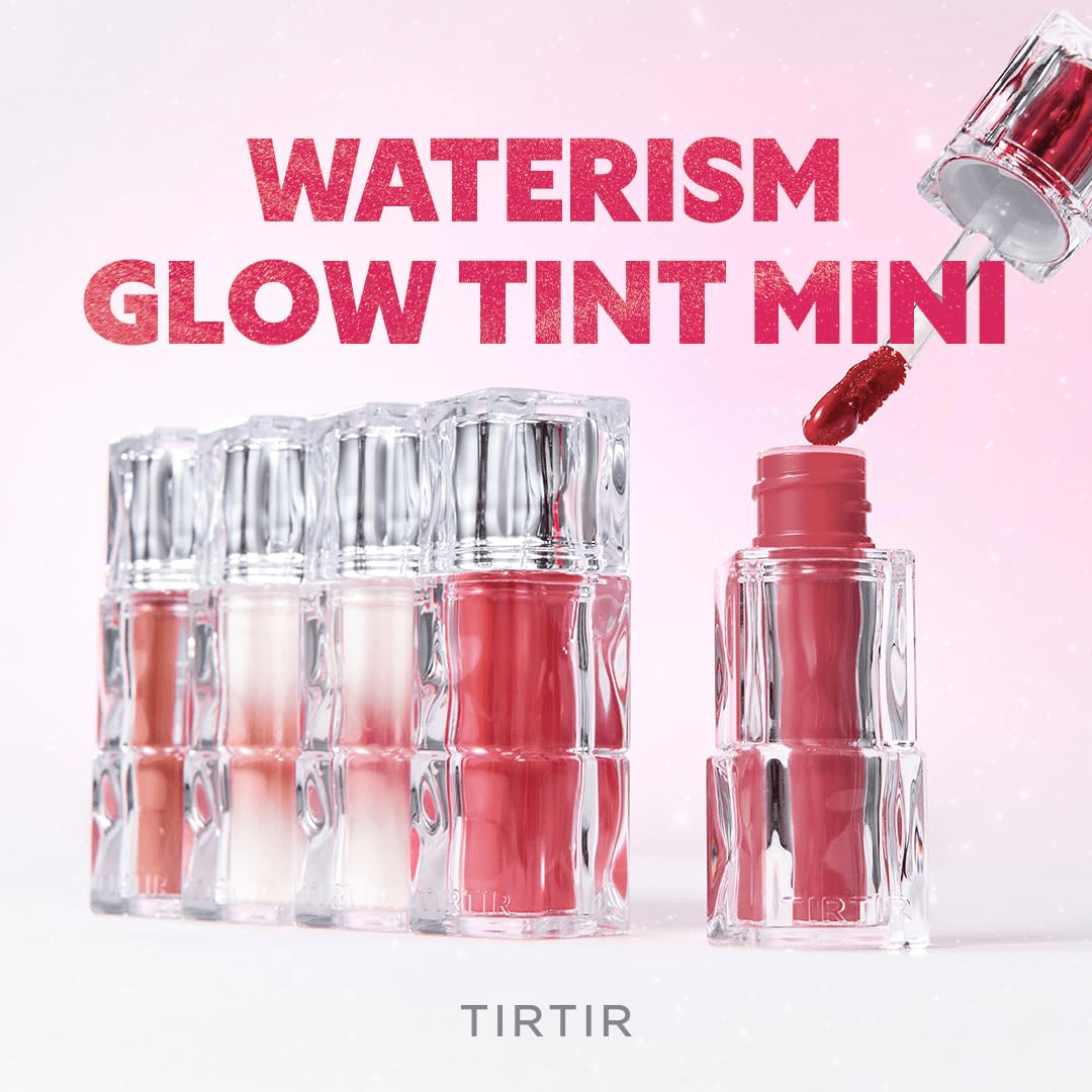 TIRTIR Mini Size Waterism Tinted Lip Gloss 20 Fever Red, 1.8g – Kiss Ready Lipgloss, 12H Long Lasting Non Sticky Natural Tinted Glow Korean Multiuse Cheek and Lip TintTIRTIR