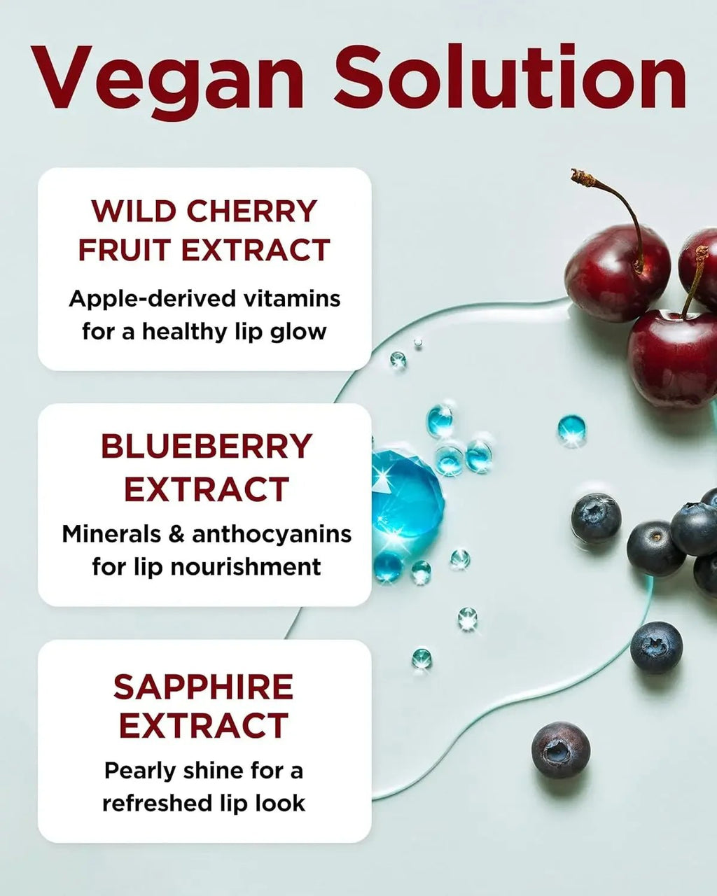 TOCOBO Juicy Berry Plumping Lip Oil 01 Chill Red – Korean Vegan Hydrating Lip Skin Tones -